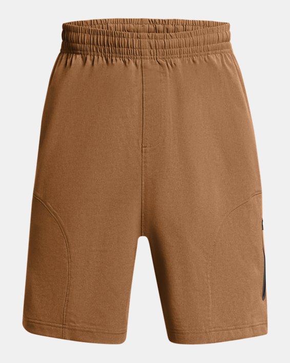 Men's UA Unstoppable Vent Shorts, Brown, pdpMainDesktop image number 4